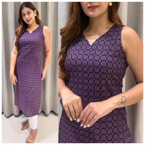 Cotton Sleeveless Kurti