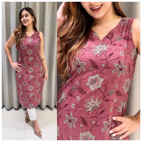 Cotton Sleeveless Kurti