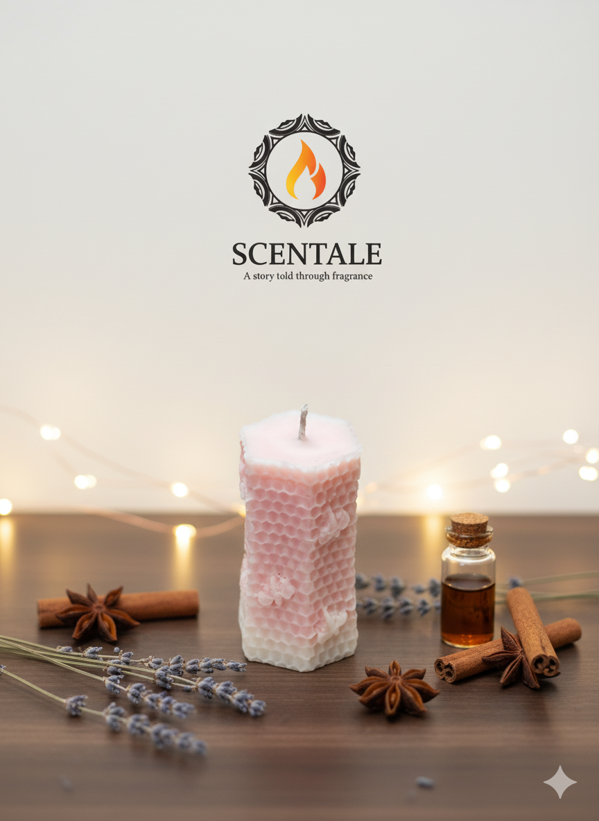 π Scentale's Honeycomb Pillar Candle π―