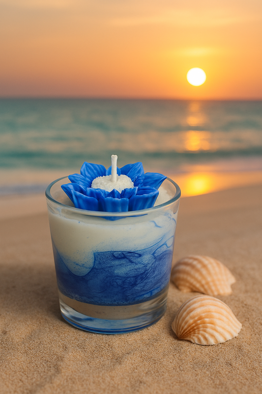Ocean Swirl Candle 🌊