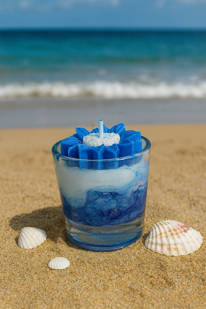 Ocean Swirl Candle 🌊
