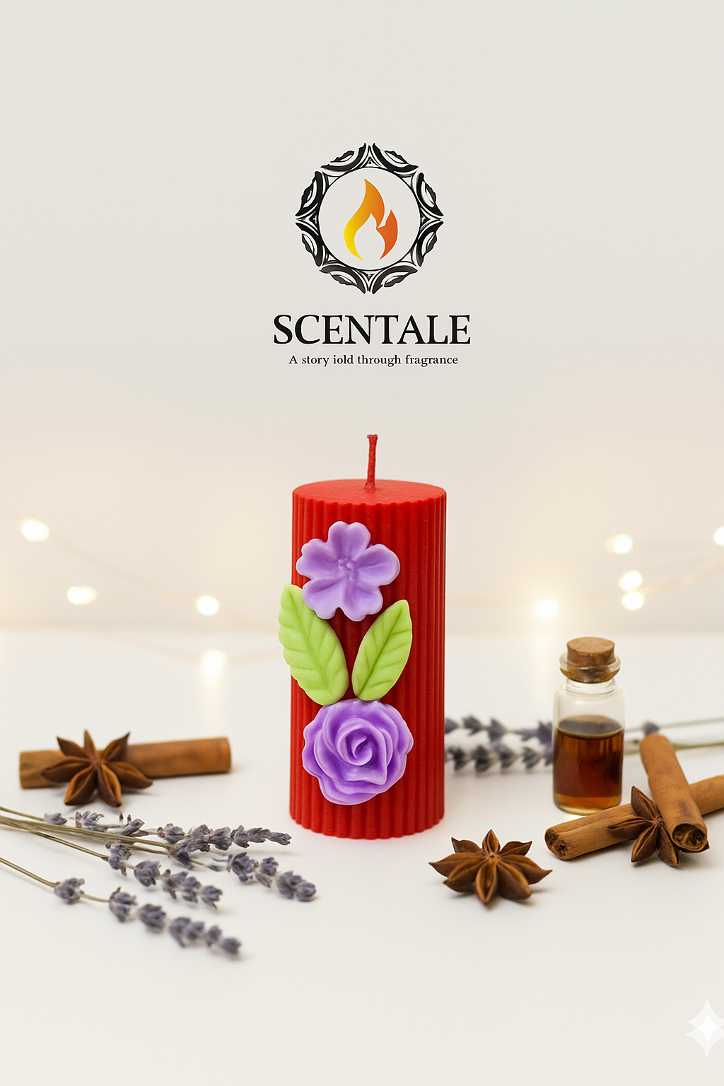 💜 Scentale's Secret Garden Pillar Candle ✨