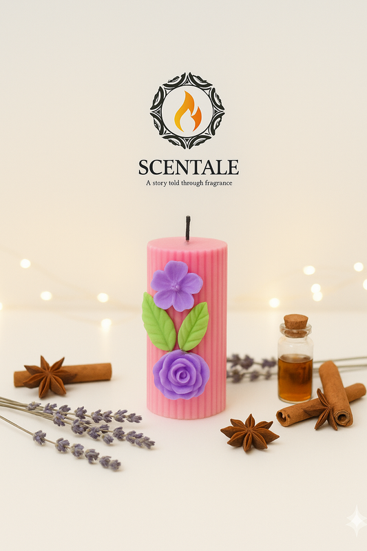 💜 Scentale's Secret Garden Pillar Candle ✨