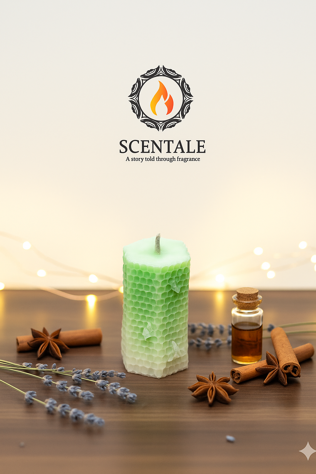🐝 Scentale's Honeycomb Pillar Candle 🕯