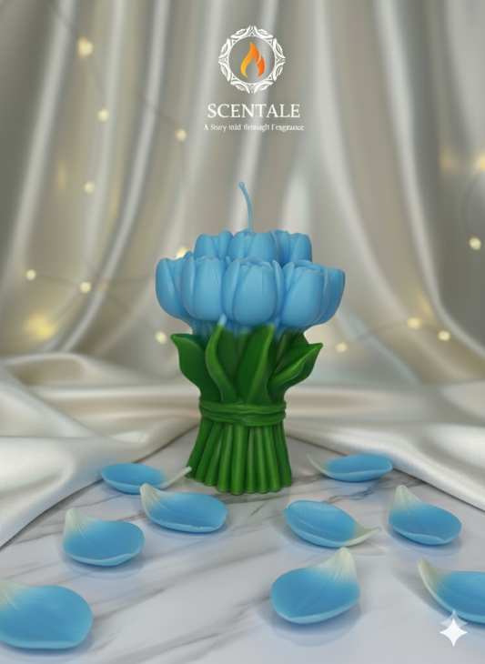 🌷 Scentale's Everlasting Tulip Bouquet Candle 💖