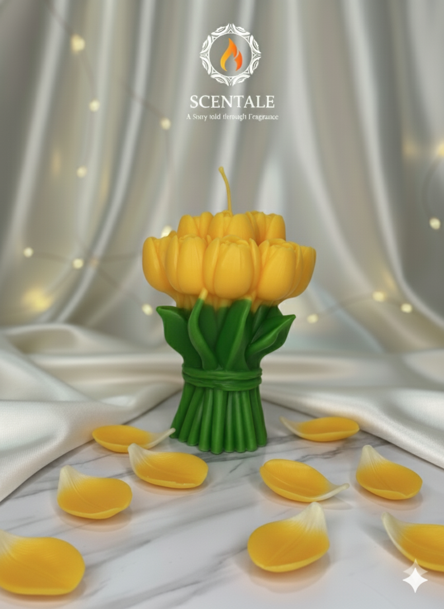 🌷 Scentale's Everlasting Tulip Bouquet Candle 💖
