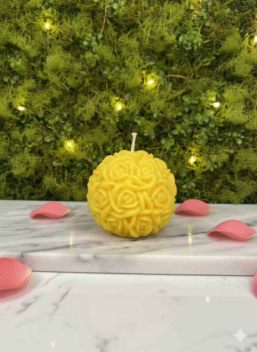Rose Ball Candle 🌹