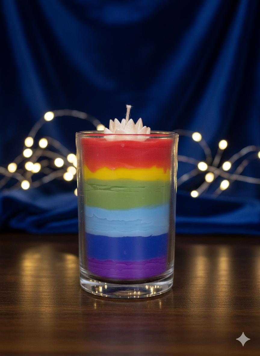 Rainbow Jar Candle 🌈