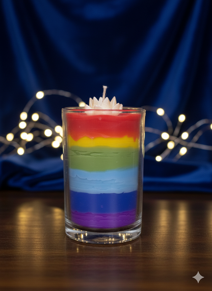 Rainbow Jar Candle 🌈