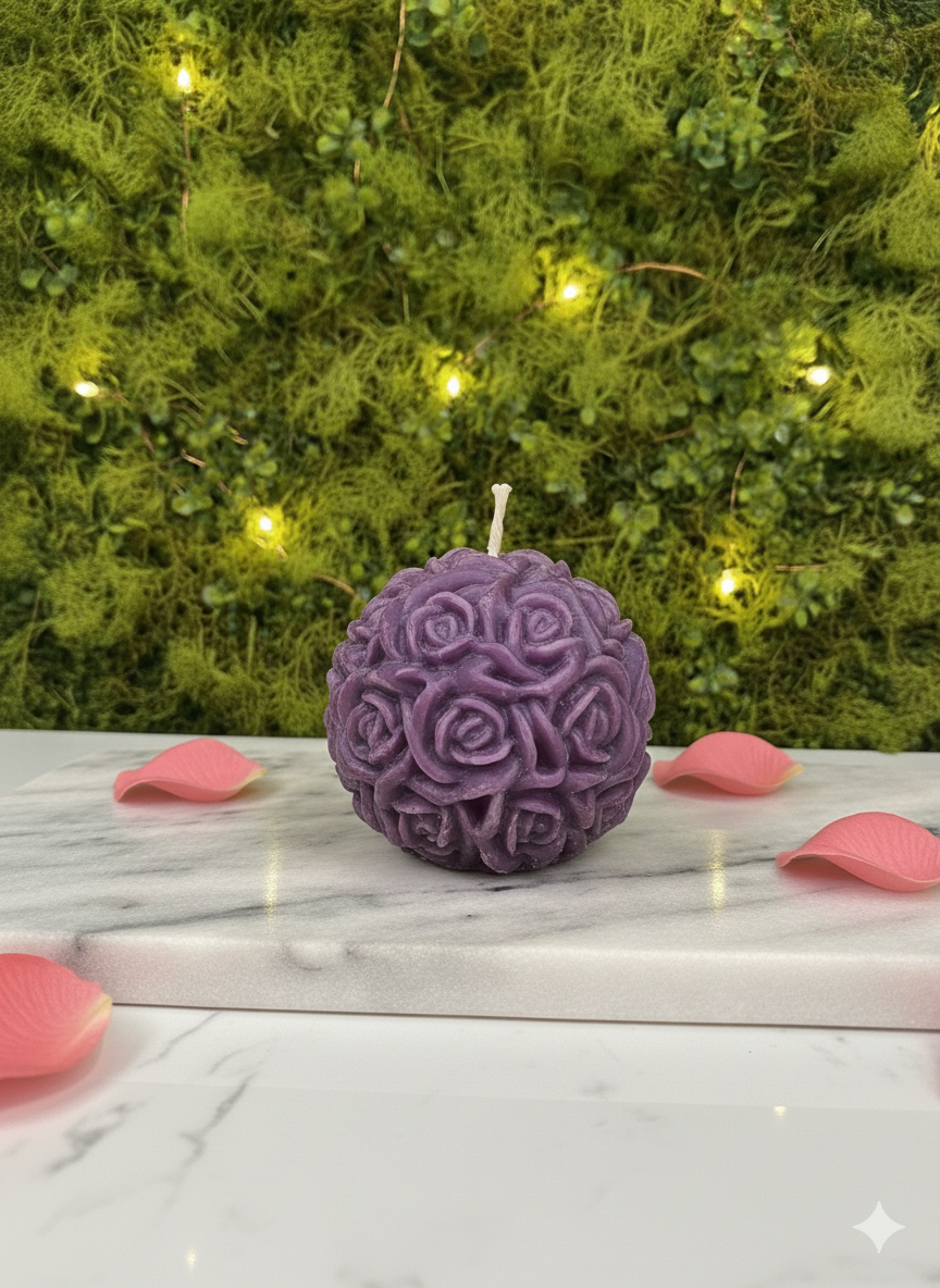 Rose Ball Candle 🌹