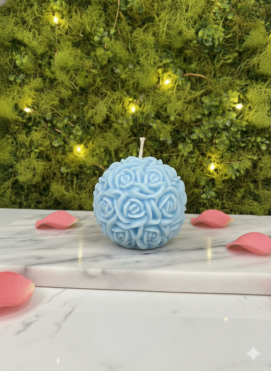 Rose Ball Candle 🌹