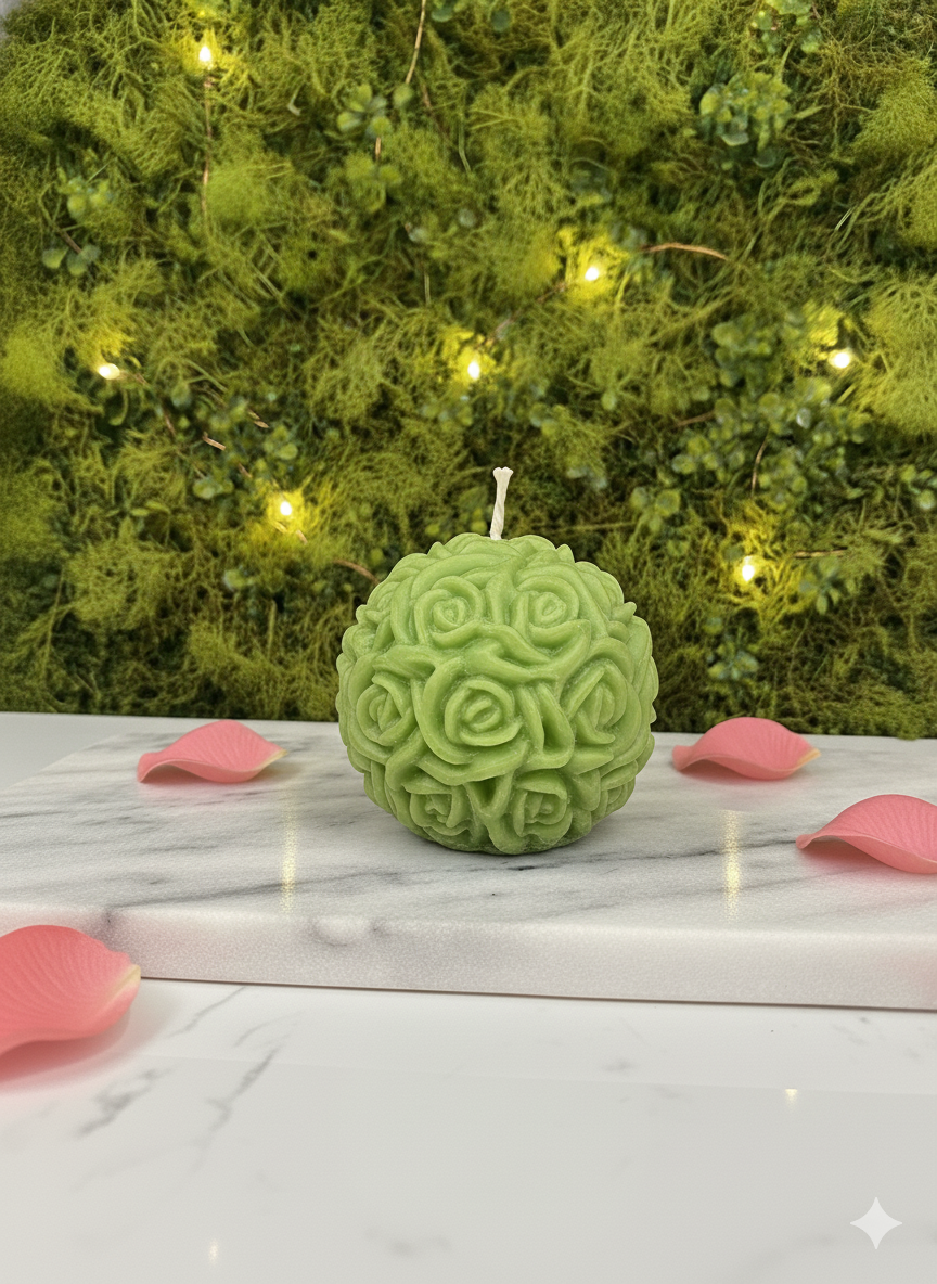 Rose Ball Candle 🌹