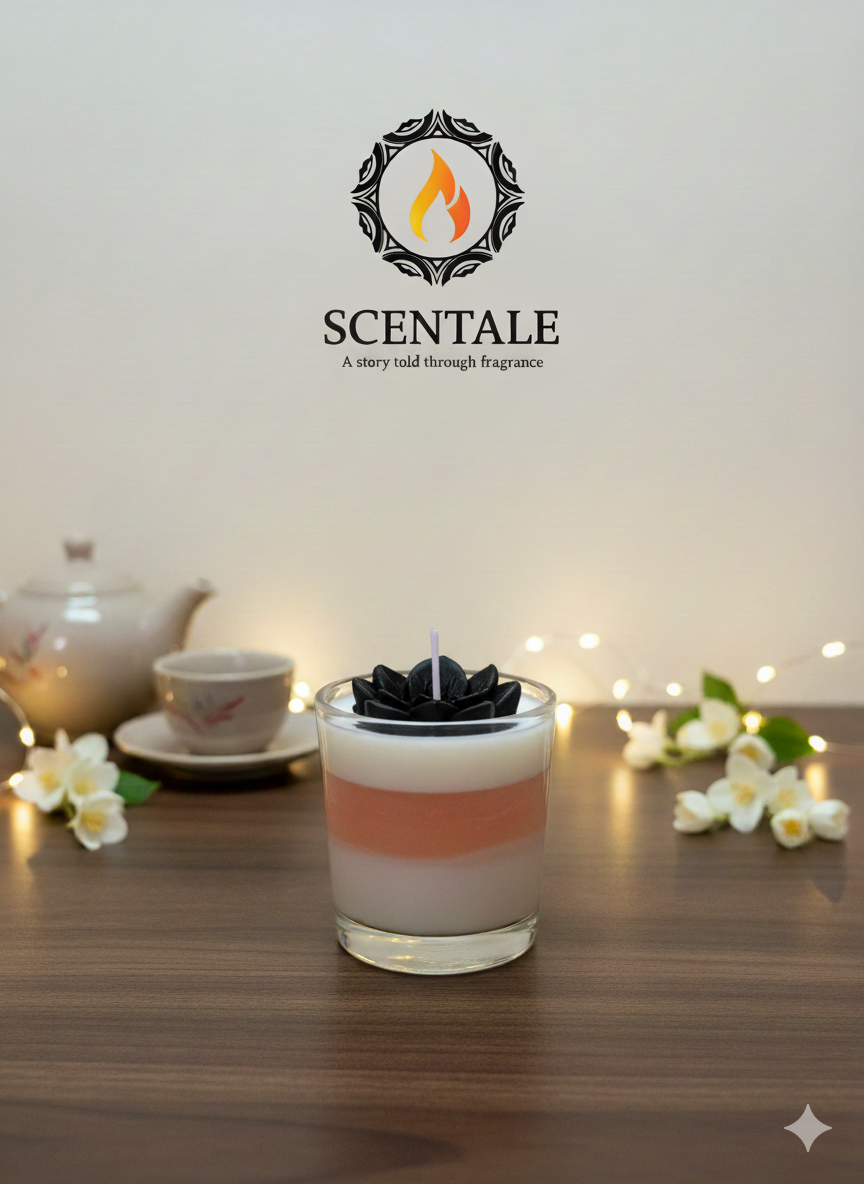 🍰 Scentale's Dessert Bloom Candle 🌸