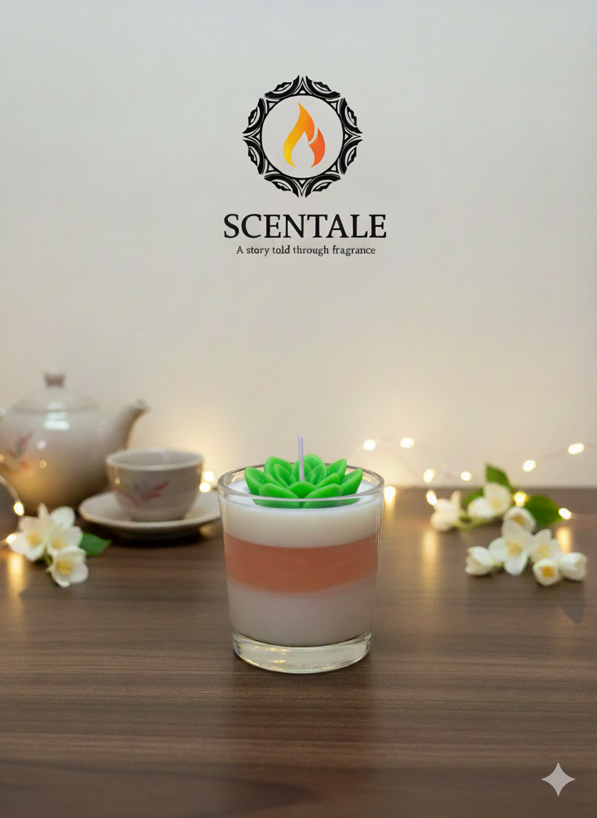 🍰 Scentale's Dessert Bloom Candle 🌸
