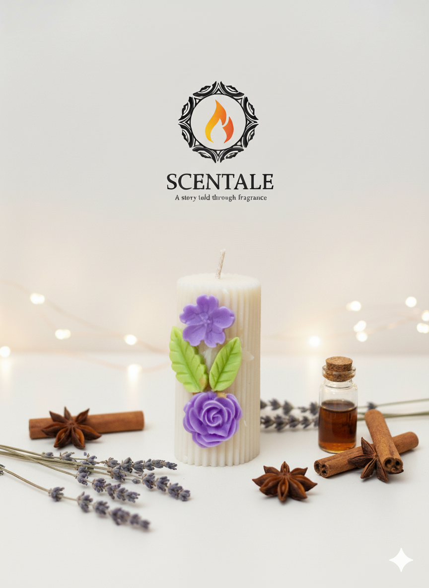 💜 Scentale's Secret Garden Pillar Candle ✨