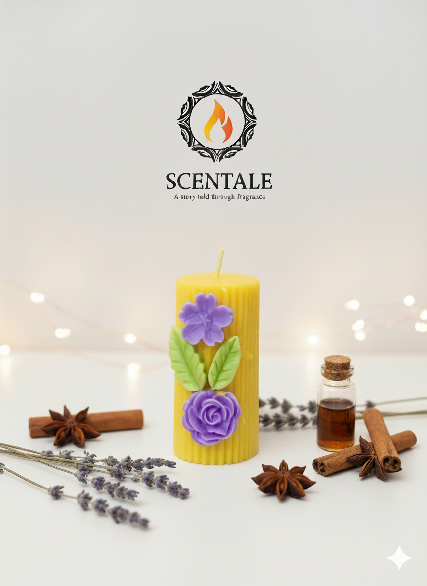 💜 Scentale's Secret Garden Pillar Candle ✨