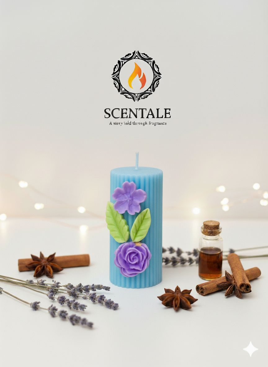 💜 Scentale's Secret Garden Pillar Candle ✨